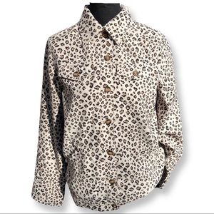 Tanjay Thin Leopard Jacket in like new condition